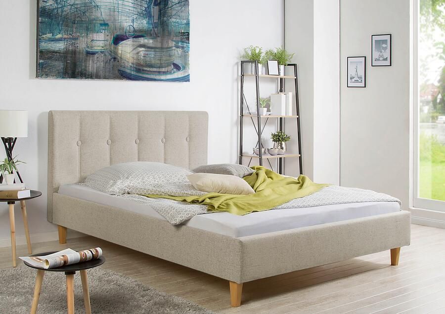 Maintal Gestoffeerd bed Leesburg Zijkanten van het bed zelf te monteren zonder bedkist - Foto 6