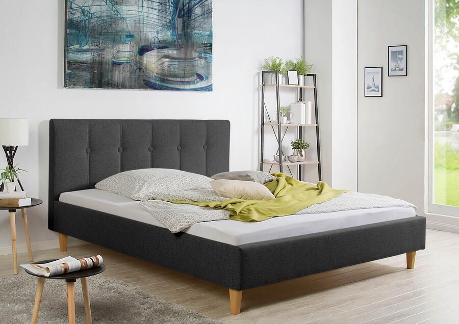 Maintal Gestoffeerd bed Leesburg Zijkanten van het bed zelf te monteren zonder bedkist - Foto 4