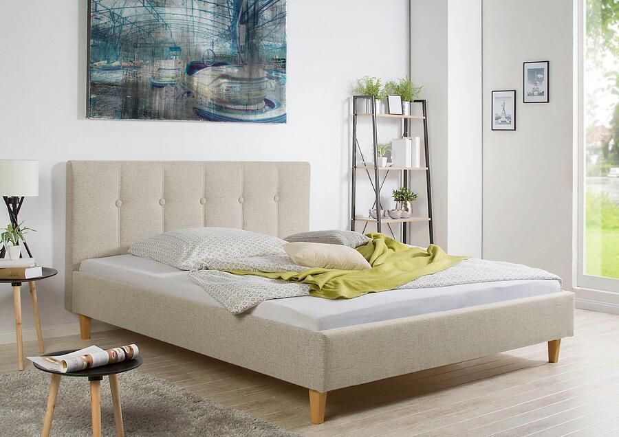 Maintal Gestoffeerd bed Leesburg Zijkanten van het bed zelf te monteren zonder bedkist - Foto 6