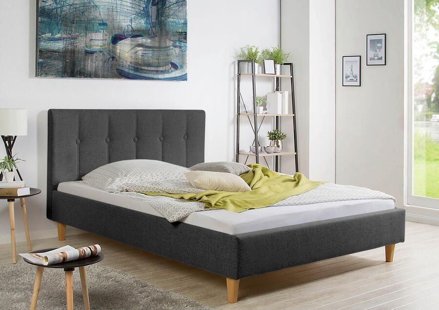 Maintal Gestoffeerd bed Leesburg Zijkanten van het bed zelf te monteren zonder bedkist - Foto 6