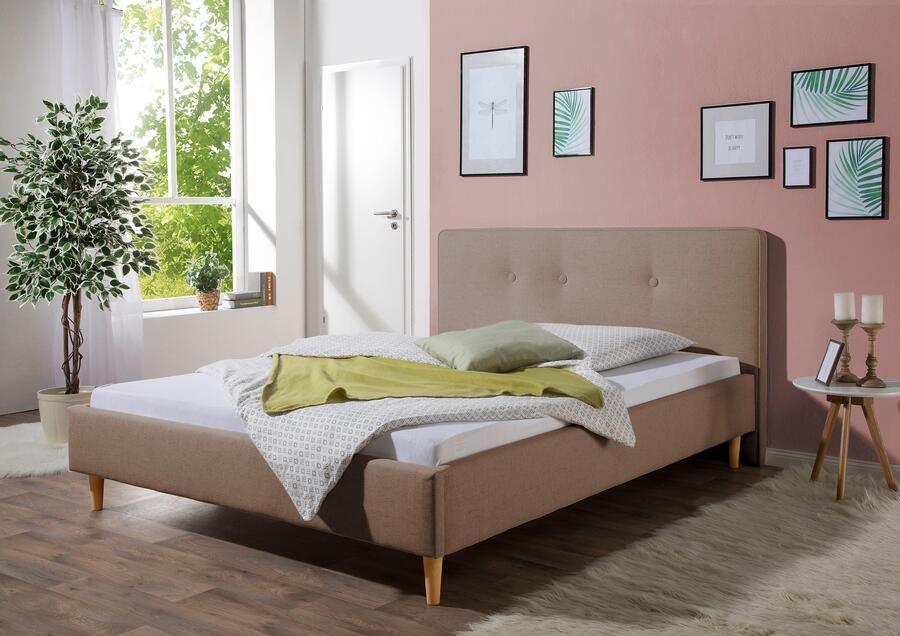 Maintal Gestoffeerd bed Lonepine Zijkanten van het bed zelf te monteren zonder bedkist - Foto 5