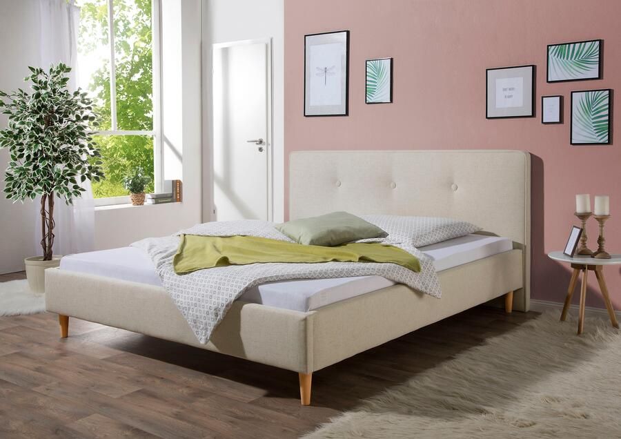 Maintal Gestoffeerd bed Lonepine Zijkanten van het bed zelf te monteren zonder bedkist - Foto 5