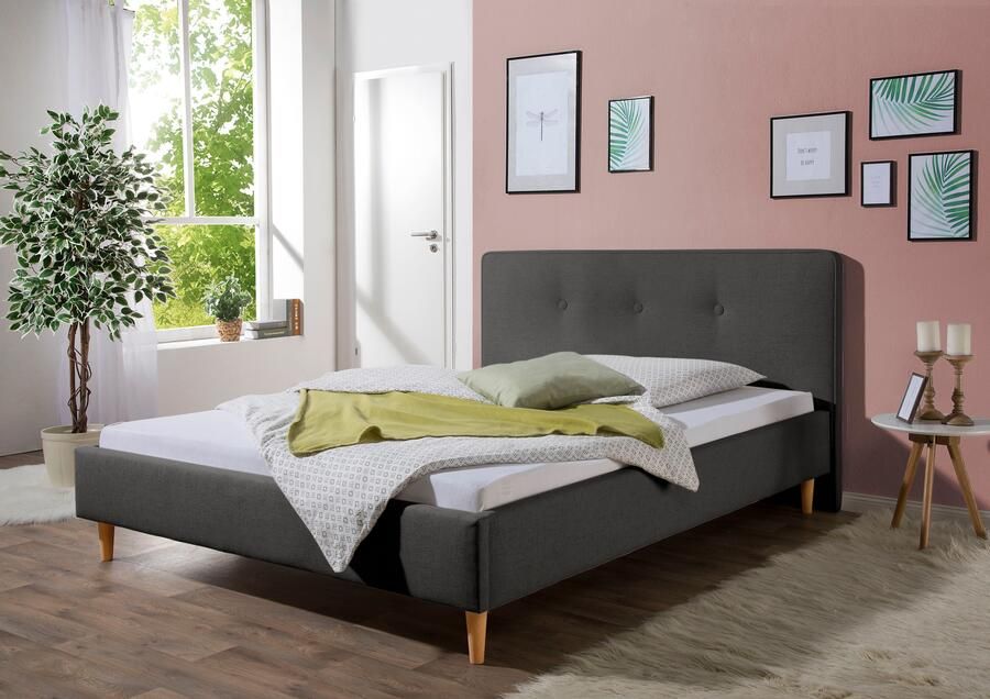 Maintal Gestoffeerd bed Lonepine Zijkanten van het bed zelf te monteren zonder bedkist - Foto 5