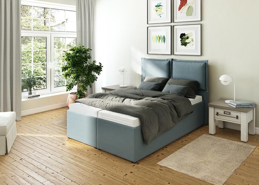 Maintal Gestoffeerd bed Lyara naar keuze zonder matras of kies uit 3 matrassoorten - Foto 7