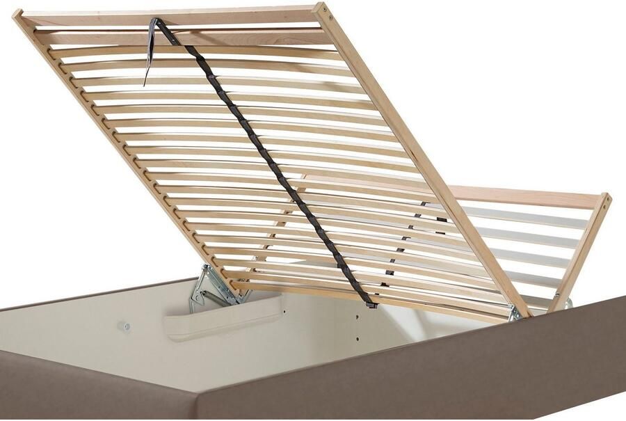 Maintal Gestoffeerd bed Madane naar keuze met matras in de hardheden h2 h3 of h4 - Foto 4