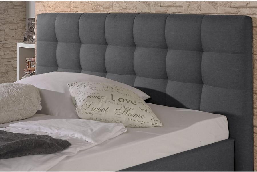 Maintal Gestoffeerd bed Madane naar keuze met matras in de hardheden h2 h3 of h4 - Foto 4