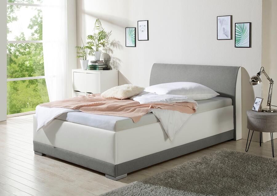 Maintal Gestoffeerd bed Makana met bedlade ook beschikbaar in h4 - Foto 3