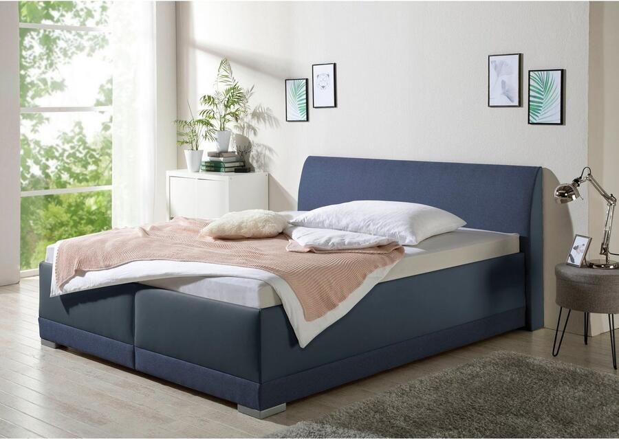 Maintal Gestoffeerd bed Makana met bedlade ook beschikbaar in h4 - Foto 3