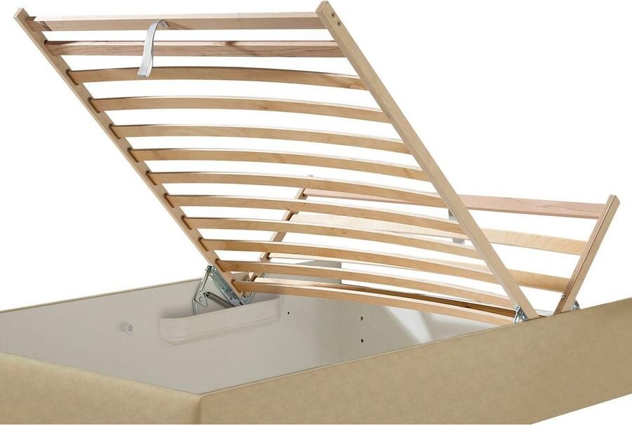 Maintal Gestoffeerd bed Mison met of zonder matras bonell- koudschuim- pocketveringskern matras - Foto 3