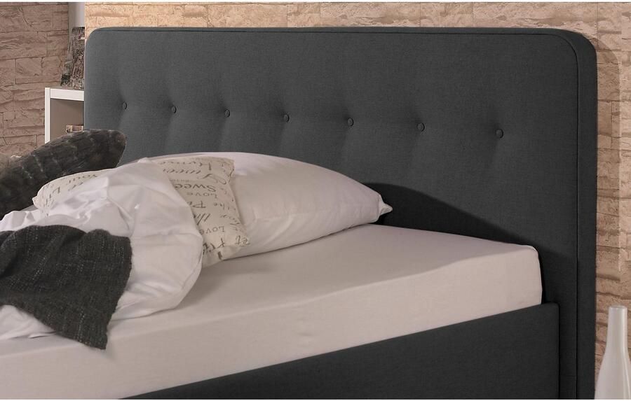 Maintal Gestoffeerd bed Mison met of zonder matras bonell- koudschuim- pocketveringskern matras - Foto 10