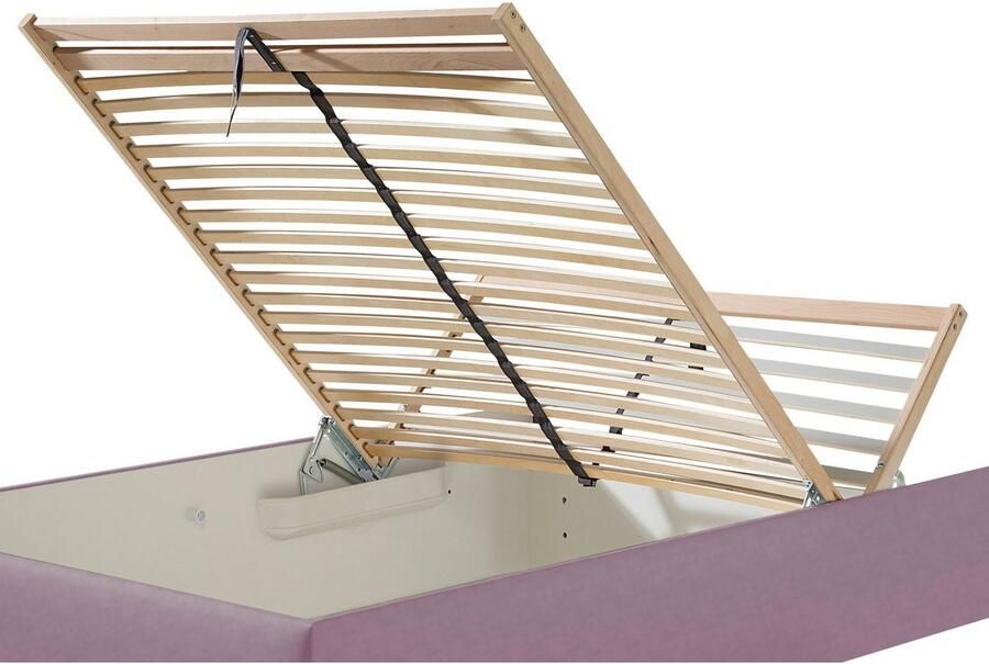 Maintal Gestoffeerd bed Mison met of zonder matras bonell- koudschuim- pocketveringskern matras - Foto 4