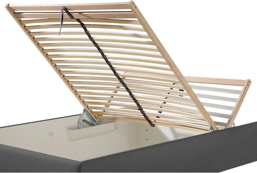 Maintal Gestoffeerd bed Mison met of zonder matras bonell- koudschuim- pocketveringskern matras - Foto 3