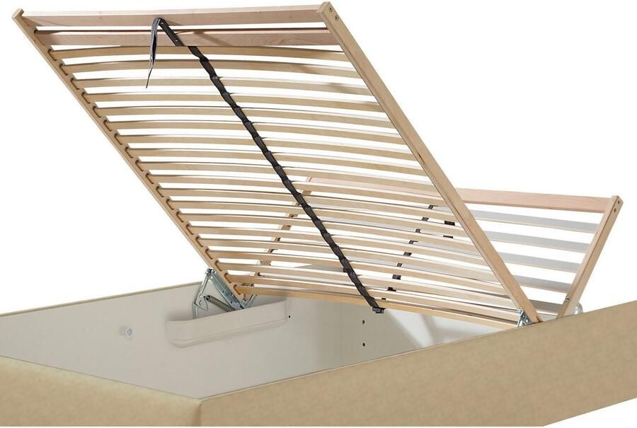 Maintal Gestoffeerd bed Mison met of zonder matras bonell- koudschuim- pocketveringskern matras - Foto 5