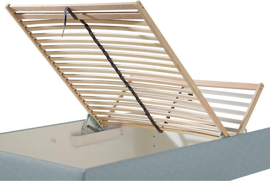 Maintal Gestoffeerd bed Mison met of zonder matras bonell- koudschuim- pocketveringskern matras - Foto 4