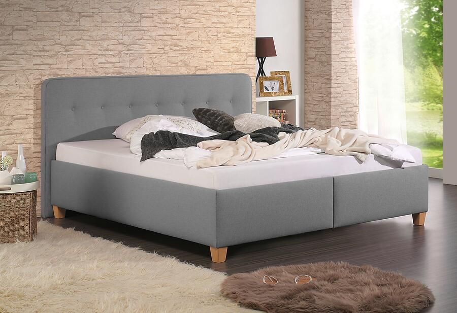 Maintal Gestoffeerd bed Mison met of zonder matras bonell- koudschuim- pocketveringskern matras - Foto 7