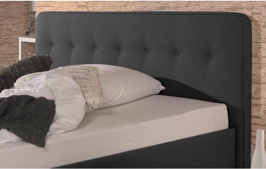 Maintal Gestoffeerd bed Mison met of zonder matras bonell- koudschuim- pocketveringskern matras - Foto 6