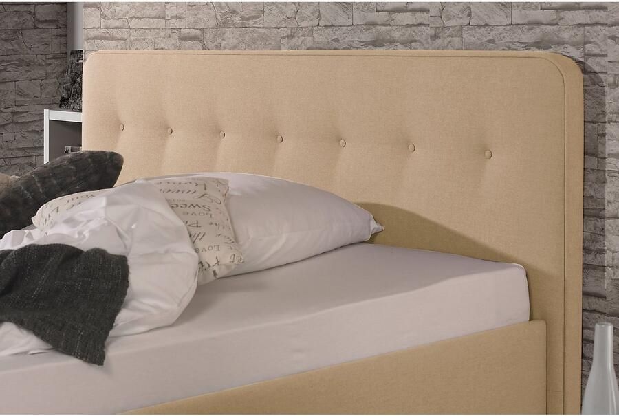 Maintal Gestoffeerd bed Mison met of zonder matras bonell- koudschuim- pocketveringskern matras - Foto 4