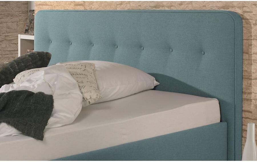 Maintal Gestoffeerd bed Mison met of zonder matras bonell- koudschuim- pocketveringskern matras - Foto 6