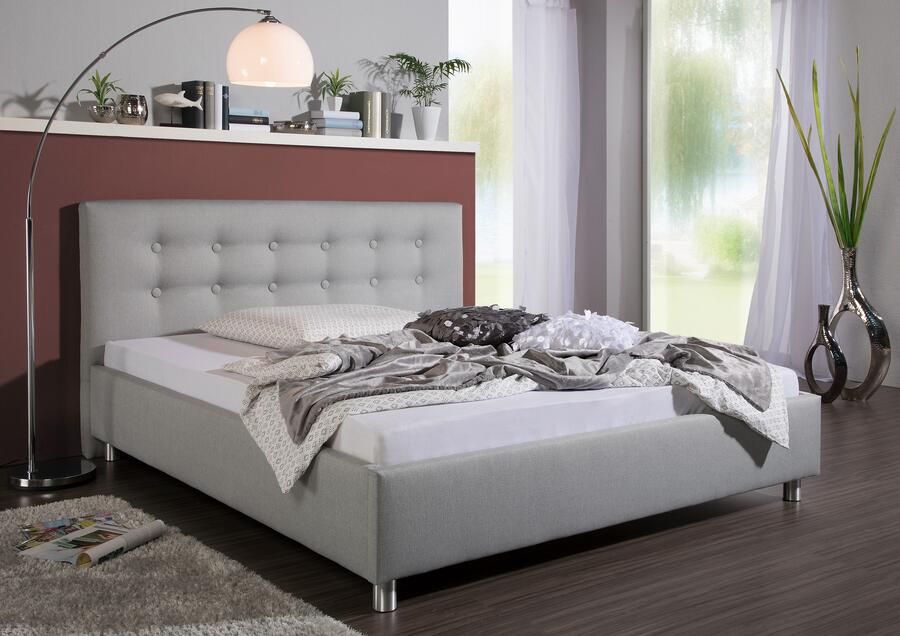 Maintal Gestoffeerd bed Moiese Zijkanten van het bed zelf te monteren zonder bedkist - Foto 4