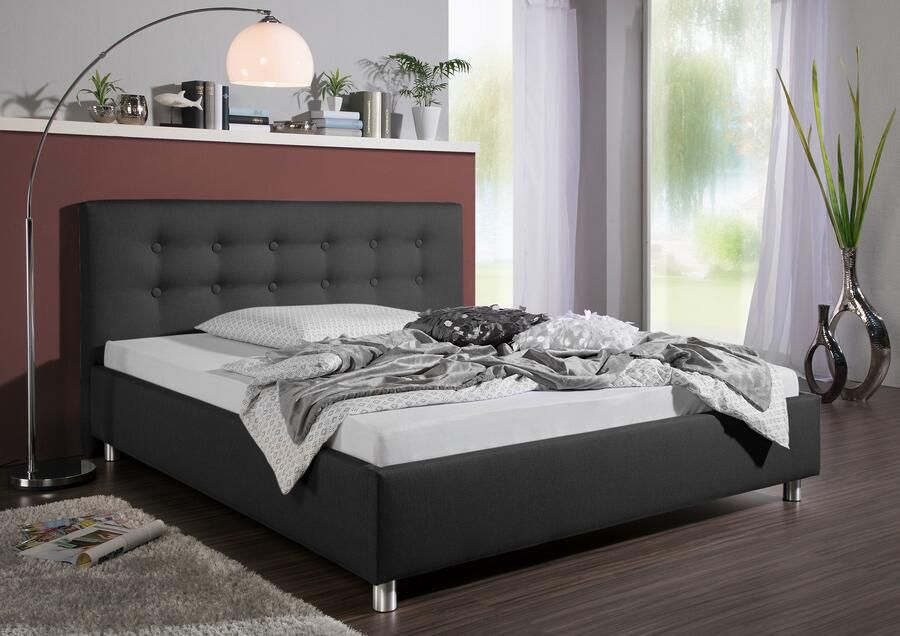 Maintal Gestoffeerd bed Moiese Zijkanten van het bed zelf te monteren zonder bedkist - Foto 4