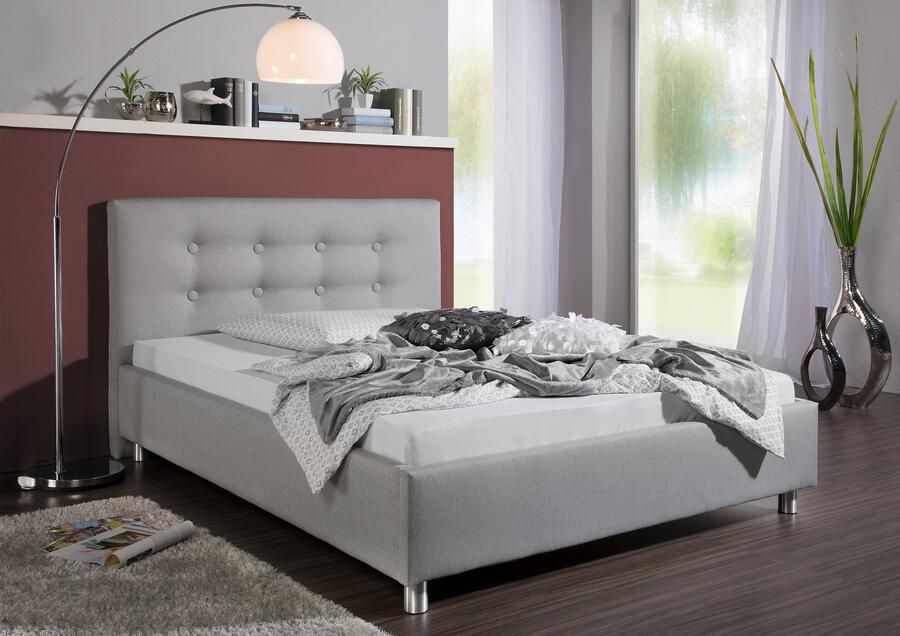 Maintal Gestoffeerd bed Moiese Zijkanten van het bed zelf te monteren zonder bedkist - Foto 7