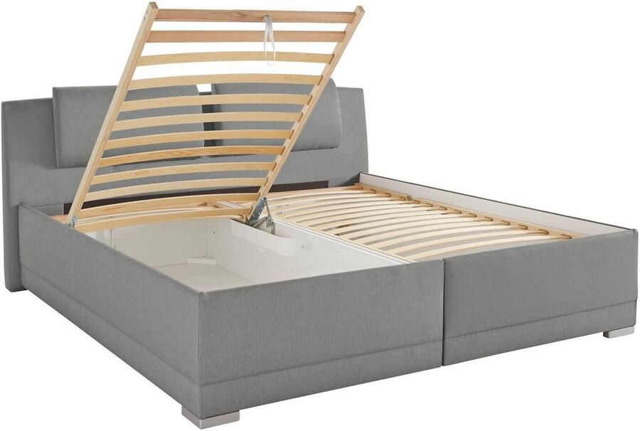 Maintal Gestoffeerd bed Oderzo met bedkist verstelbare hoofdsteun matrassen in h2 of h3 ter keuze - Foto 7