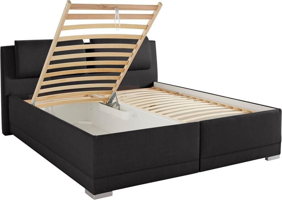 Maintal Gestoffeerd bed Oderzo met bedkist verstelbare hoofdsteun matrassen in h2 of h3 ter keuze - Foto 3