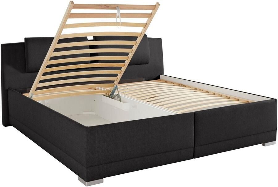 Maintal Gestoffeerd bed Oderzo met bedkist verstelbare hoofdsteun matrassen in h2 of h3 ter keuze - Foto 7