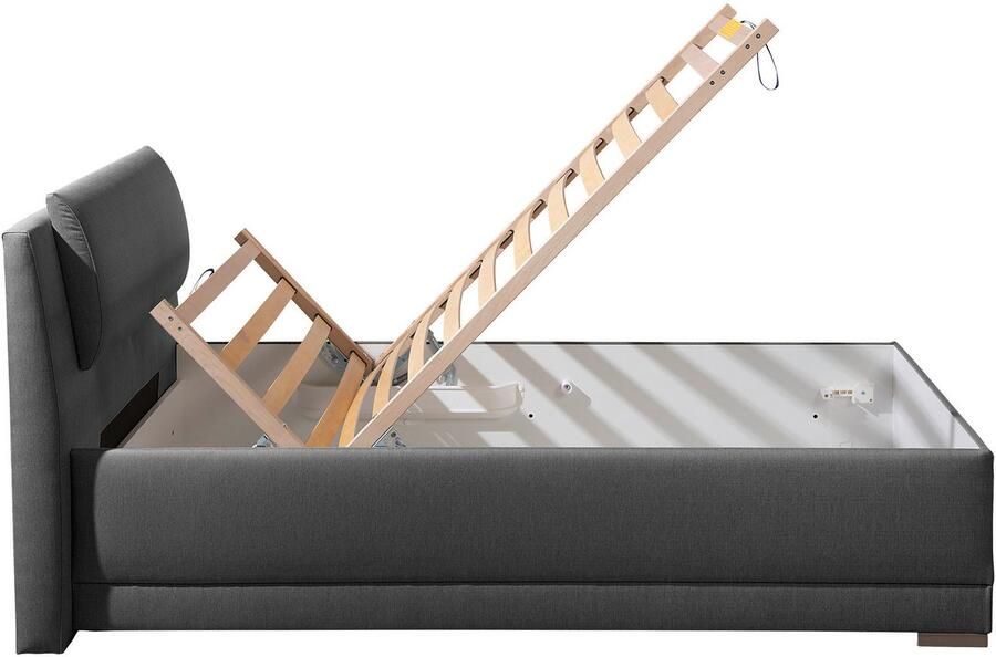 Maintal Gestoffeerd bed Oderzo met bedkist verstelbare hoofdsteun matrassen in h2 of h3 ter keuze - Foto 10