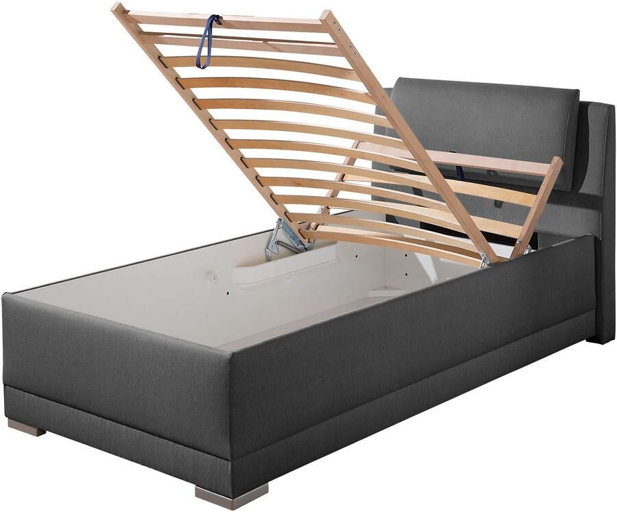 Maintal Gestoffeerd bed Oderzo met bedkist verstelbare hoofdsteun matrassen in h2 of h3 ter keuze - Foto 2