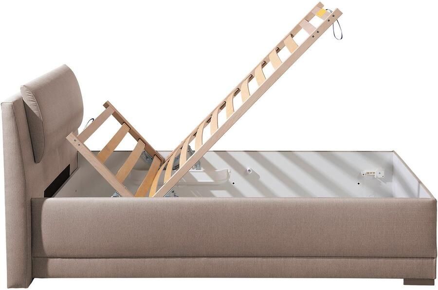 Maintal Gestoffeerd bed Oderzo met bedkist verstelbare hoofdsteun matrassen in h2 of h3 ter keuze - Foto 9