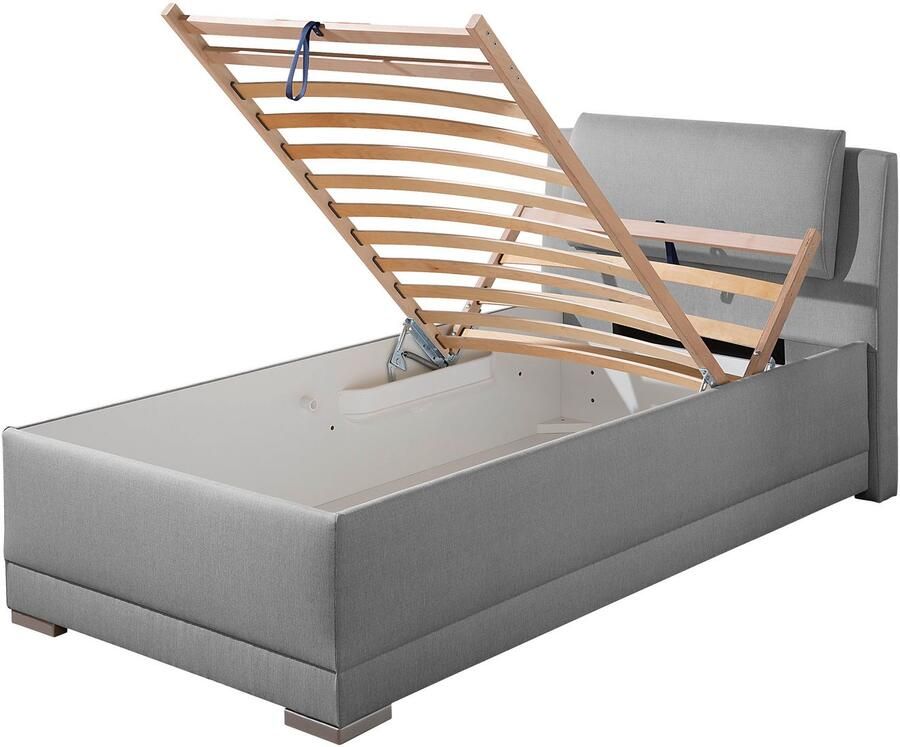 Maintal Gestoffeerd bed Oderzo met bedkist verstelbare hoofdsteun matrassen in h2 of h3 ter keuze