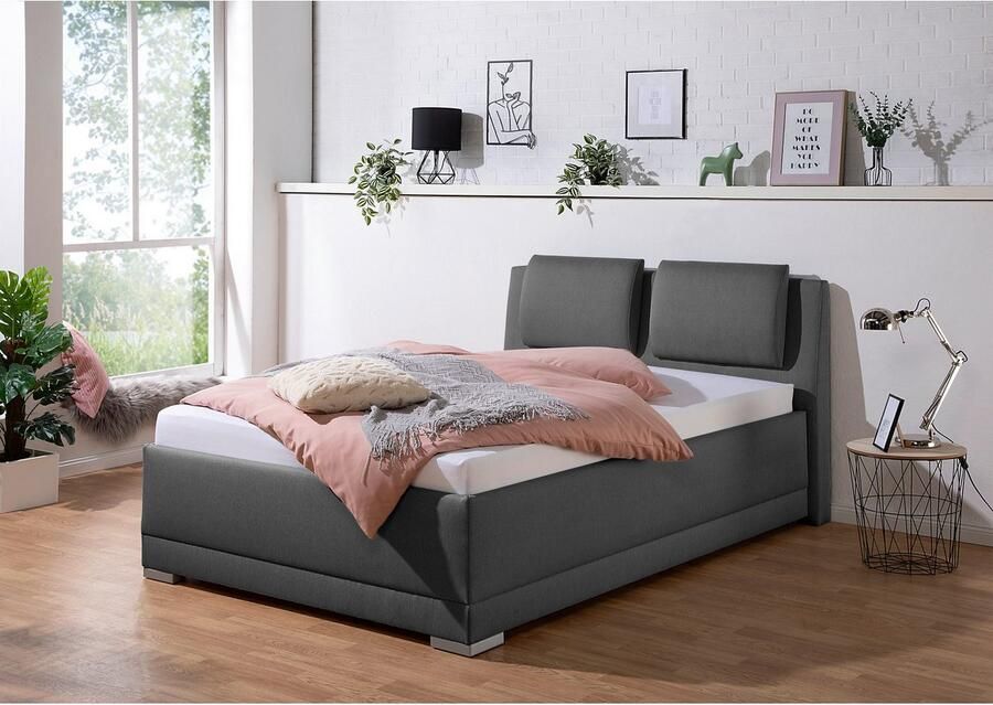 Maintal Gestoffeerd bed Oderzo met bedkist verstelbare hoofdsteun matrassen in h2 of h3 ter keuze - Foto 3