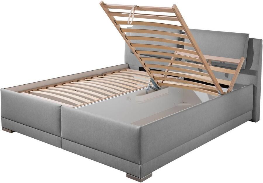 Maintal Gestoffeerd bed Oderzo met bedkist verstelbare hoofdsteun matrassen in h2 of h3 ter keuze - Foto 6