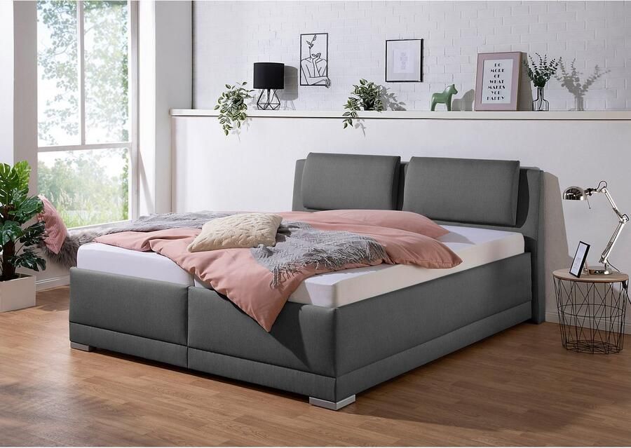 Maintal Gestoffeerd bed Oderzo met bedkist verstelbare hoofdsteun matrassen in h2 of h3 ter keuze - Foto 3