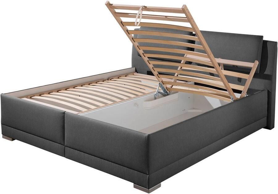 Maintal Gestoffeerd bed Oderzo met bedkist verstelbare hoofdsteun matrassen in h2 of h3 ter keuze - Foto 7