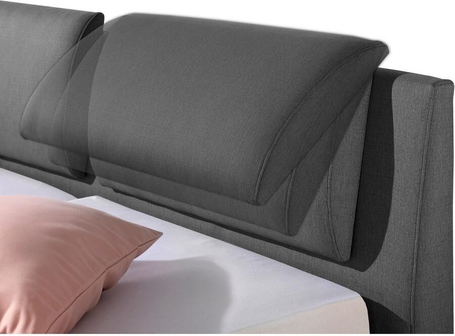 Maintal Gestoffeerd bed Oderzo met bedkist verstelbare hoofdsteun matrassen in h2 of h3 ter keuze