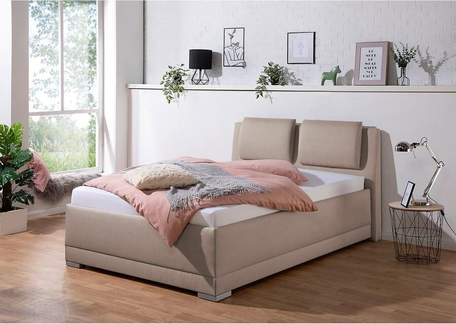 Maintal Gestoffeerd bed Oderzo met bedkist verstelbare hoofdsteun matrassen in h2 of h3 ter keuze - Foto 4