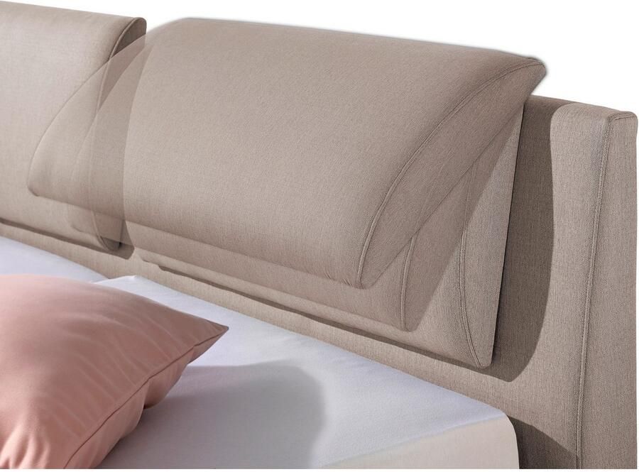 Maintal Gestoffeerd bed Oderzo met bedkist verstelbare hoofdsteun matrassen in h2 of h3 ter keuze