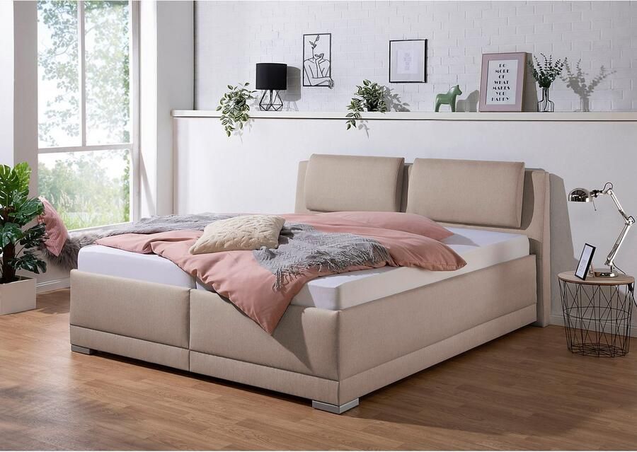 Maintal Gestoffeerd bed Oderzo met bedkist verstelbare hoofdsteun matrassen in h2 of h3 ter keuze - Foto 4