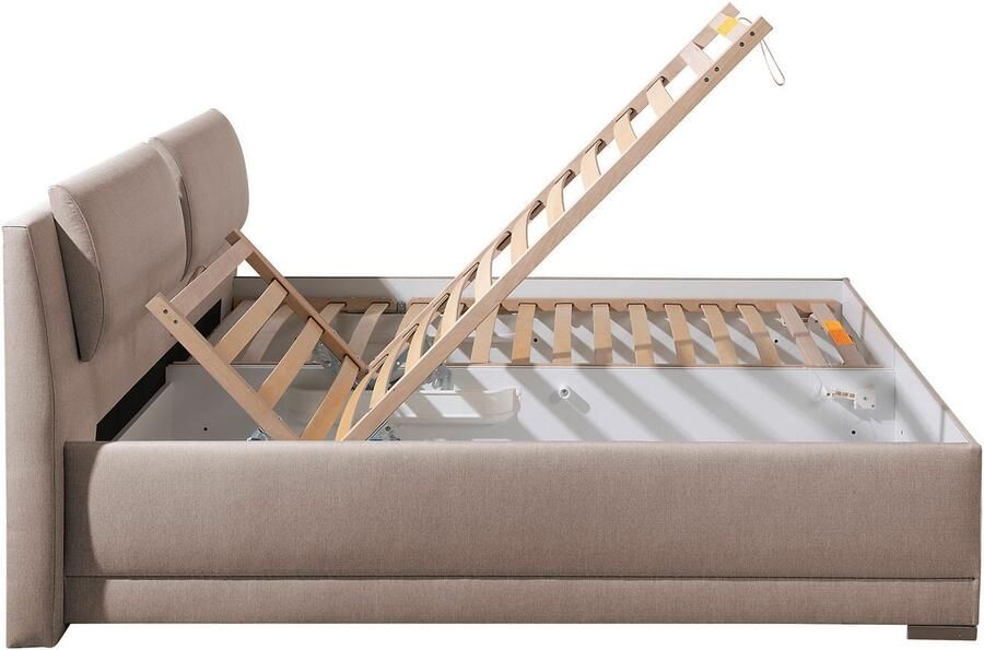 Maintal Gestoffeerd bed Oderzo met bedkist verstelbare hoofdsteun matrassen in h2 of h3 ter keuze - Foto 9