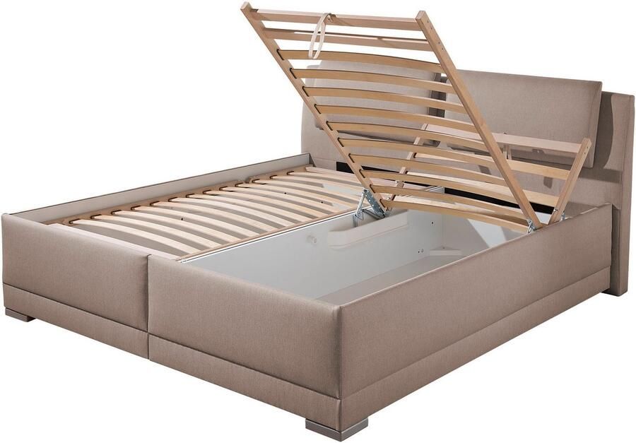 Maintal Gestoffeerd bed Oderzo met bedkist verstelbare hoofdsteun matrassen in h2 of h3 ter keuze - Foto 5