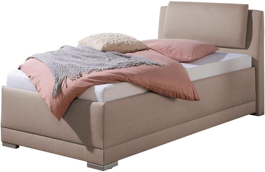 Maintal Gestoffeerd bed Oderzo met bedkist verstelbare hoofdsteun matrassen in h2 of h3 ter keuze - Foto 10