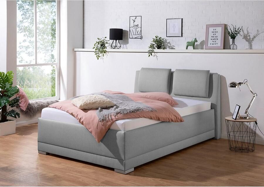 Maintal Gestoffeerd bed Oderzo met bedkist verstelbare hoofdsteun matrassen in h2 of h3 ter keuze - Foto 5