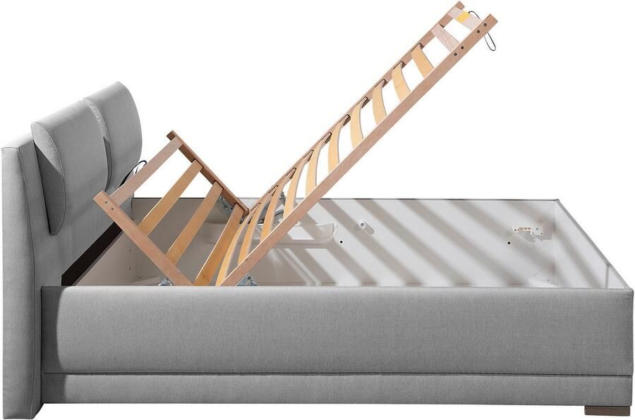 Maintal Gestoffeerd bed Oderzo met bedkist verstelbare hoofdsteun matrassen in h2 of h3 ter keuze - Foto 10