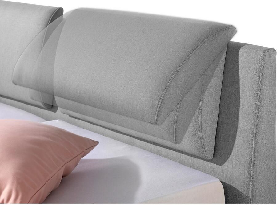 Maintal Gestoffeerd bed Oderzo met bedkist verstelbare hoofdsteun matrassen in h2 of h3 ter keuze