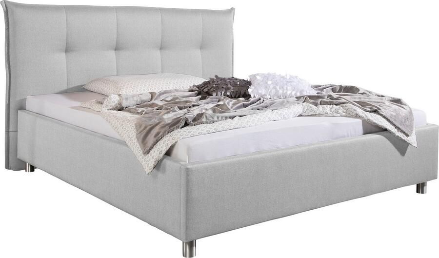 Maintal Gestoffeerd bed Portneuf Zijkanten van het bed zelf te monteren zonder bedkist - Foto 4