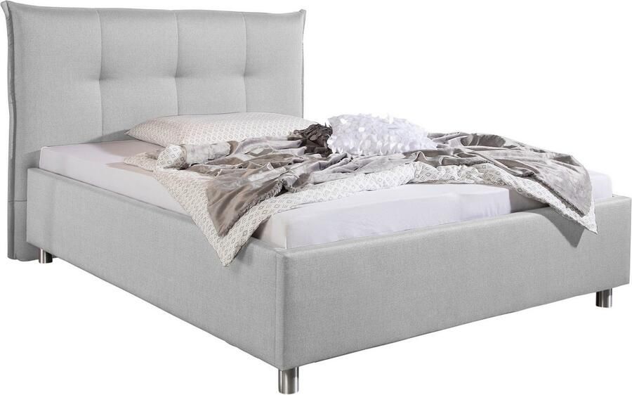 Maintal Gestoffeerd bed Portneuf Zijkanten van het bed zelf te monteren zonder bedkist - Foto 7