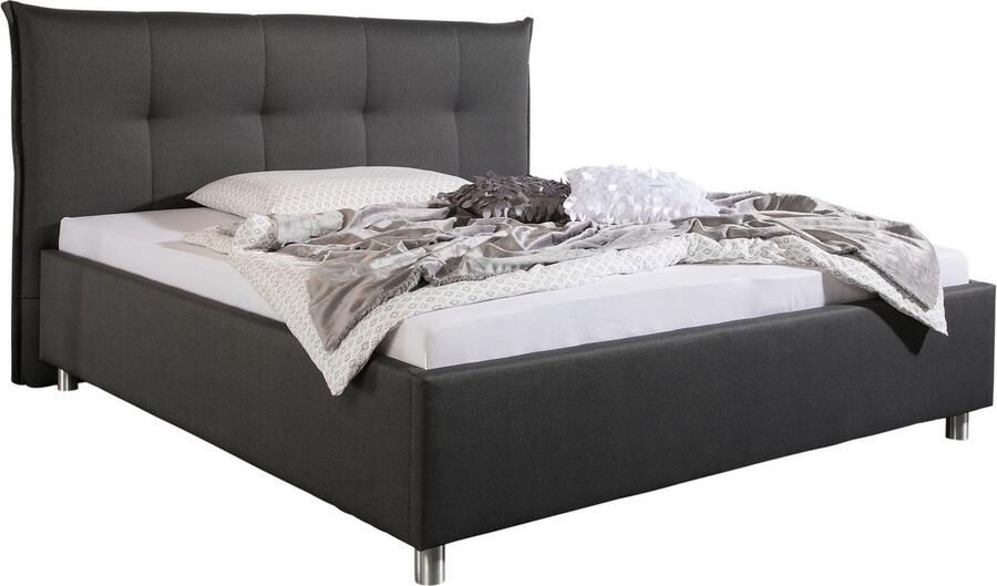 Maintal Gestoffeerd bed Portneuf Zijkanten van het bed zelf te monteren zonder bedkist - Foto 6