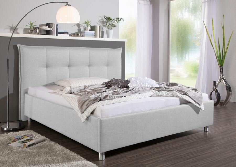 Maintal Gestoffeerd bed Portneuf Zijkanten van het bed zelf te monteren zonder bedkist - Foto 6